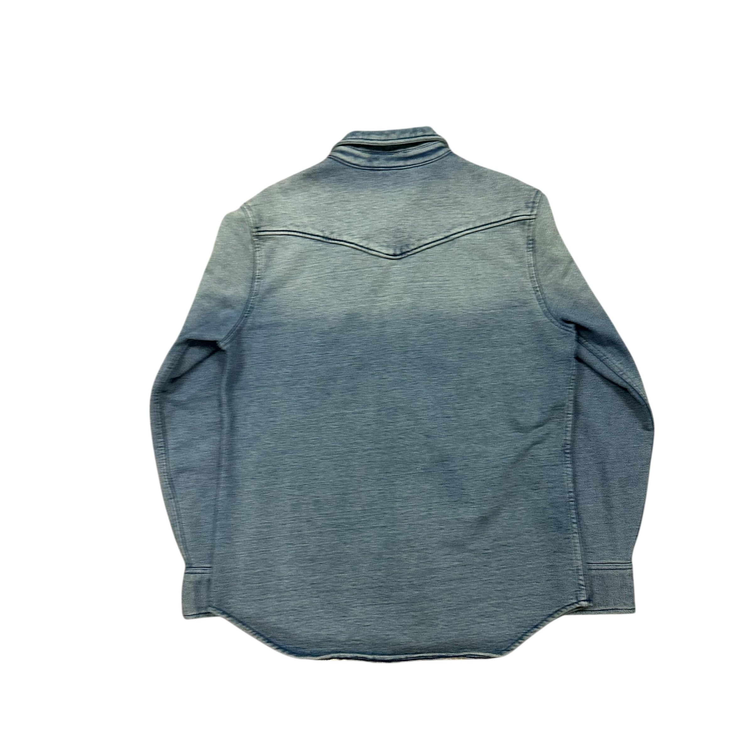 RRL Ralph Lauren Blue Cotton Button Up Shirt