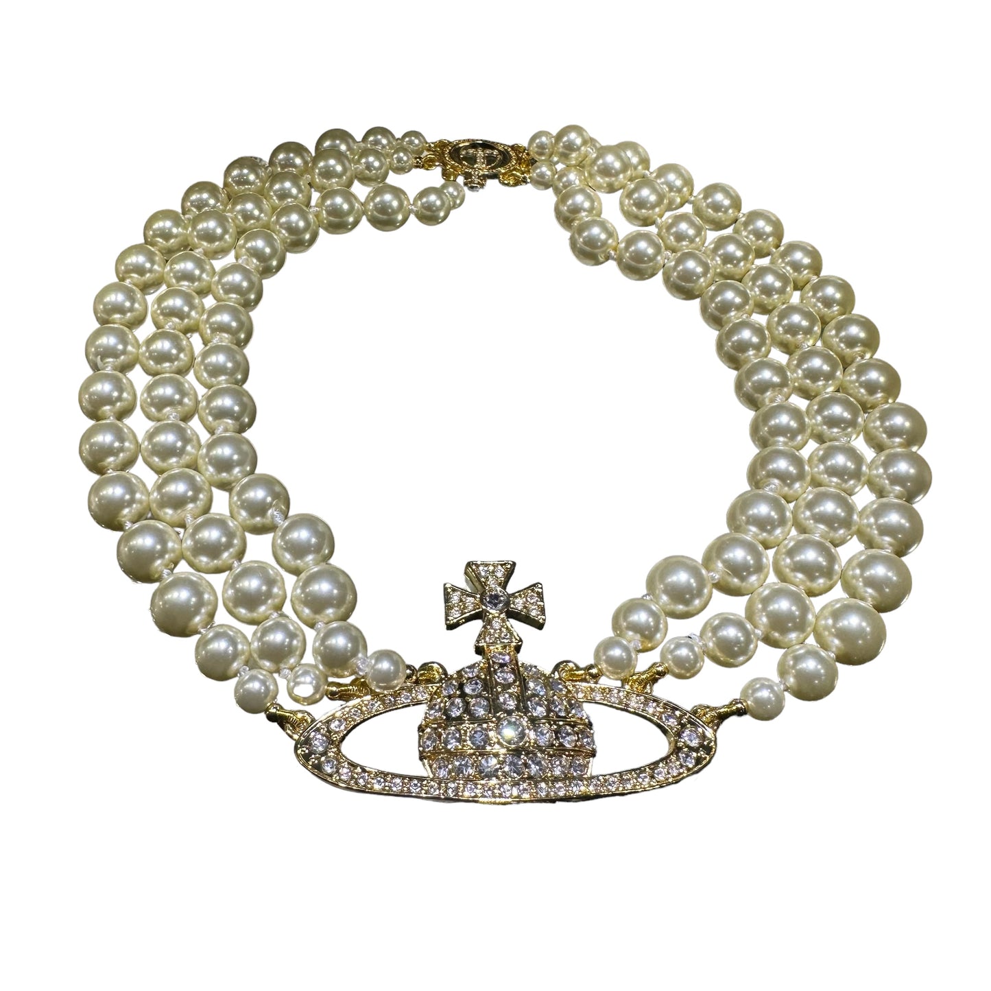 Vivienne Westwood gold pearl necklace