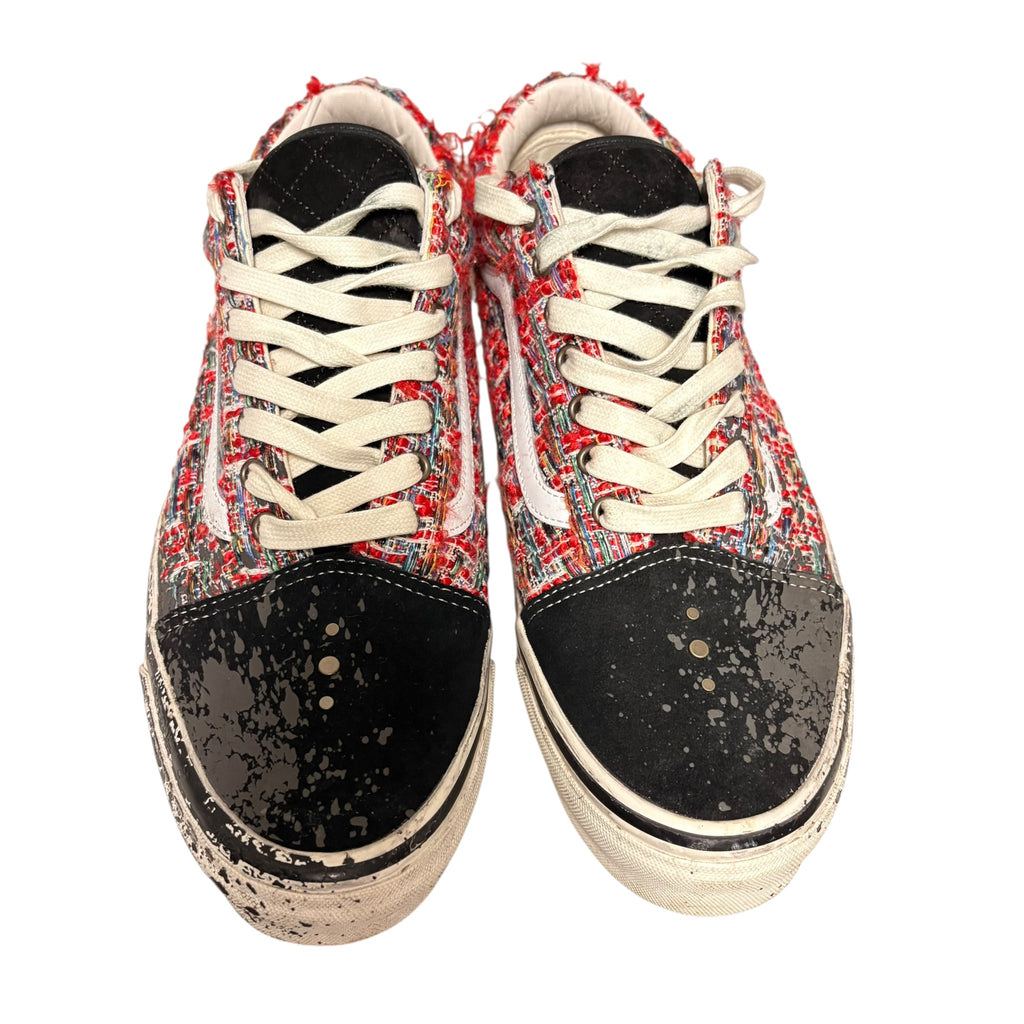 Vans Old Skool Charms Red Low Top Sneakers
