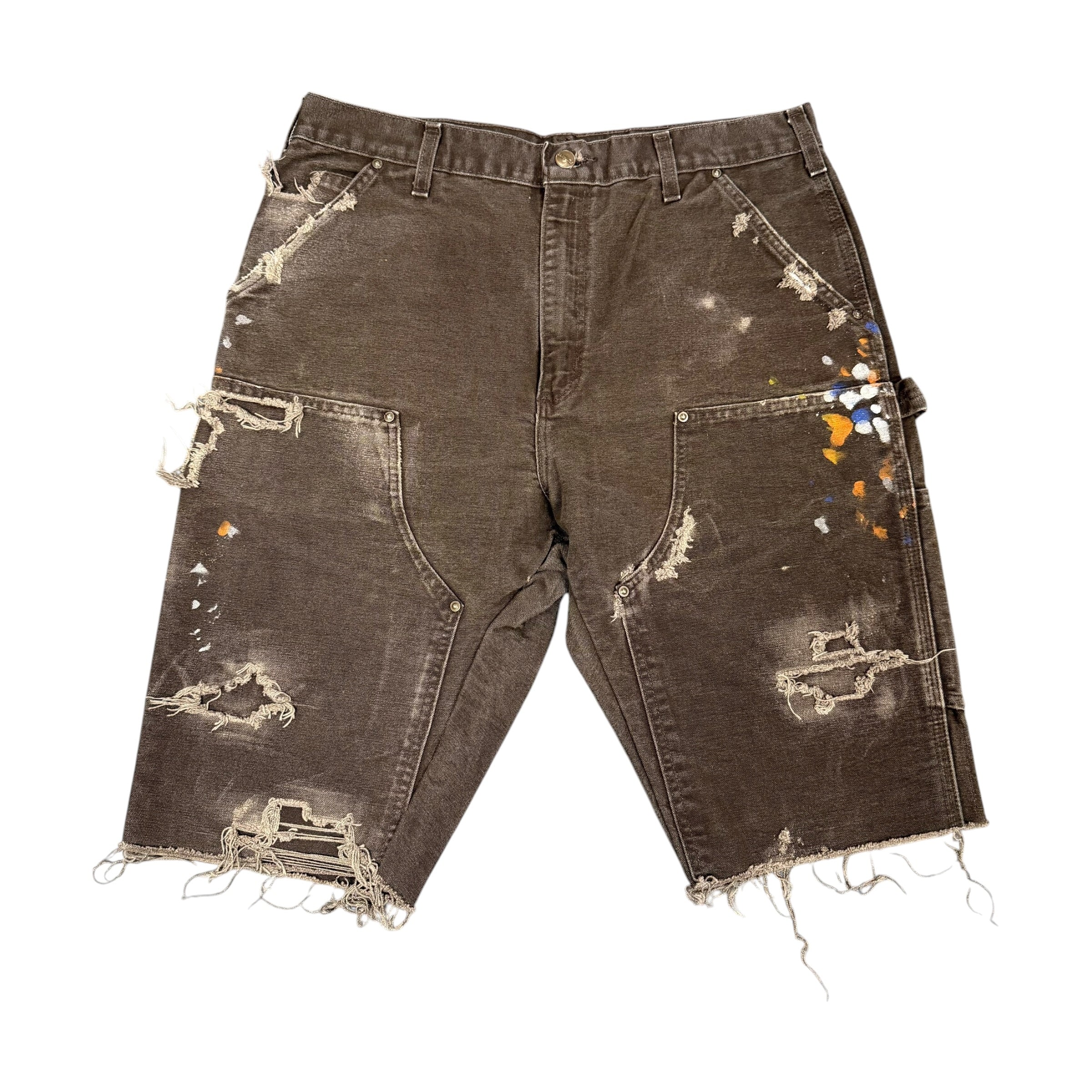 Brown Carhartt Double Knee Shorts