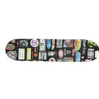 Supreme Stickers Skateboard Deck- Black