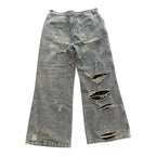 Vale Lives Rhinestone Distressed Denim