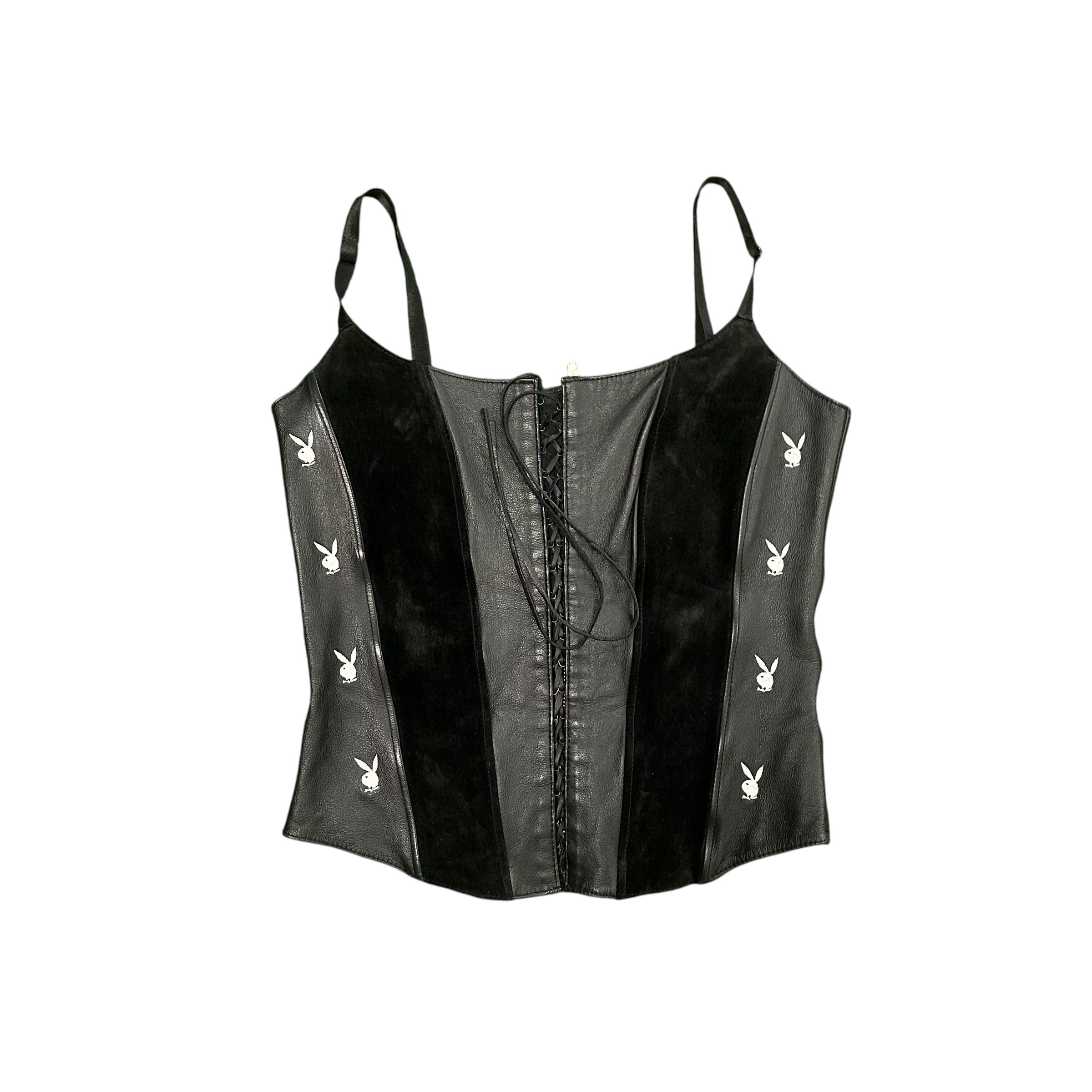 Playboy leather corset FDWMNS