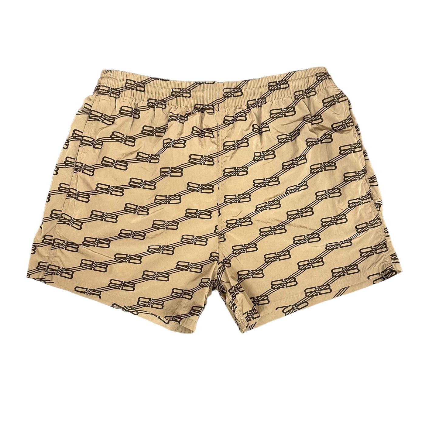 Brown Balenciaga Monogram Shorts