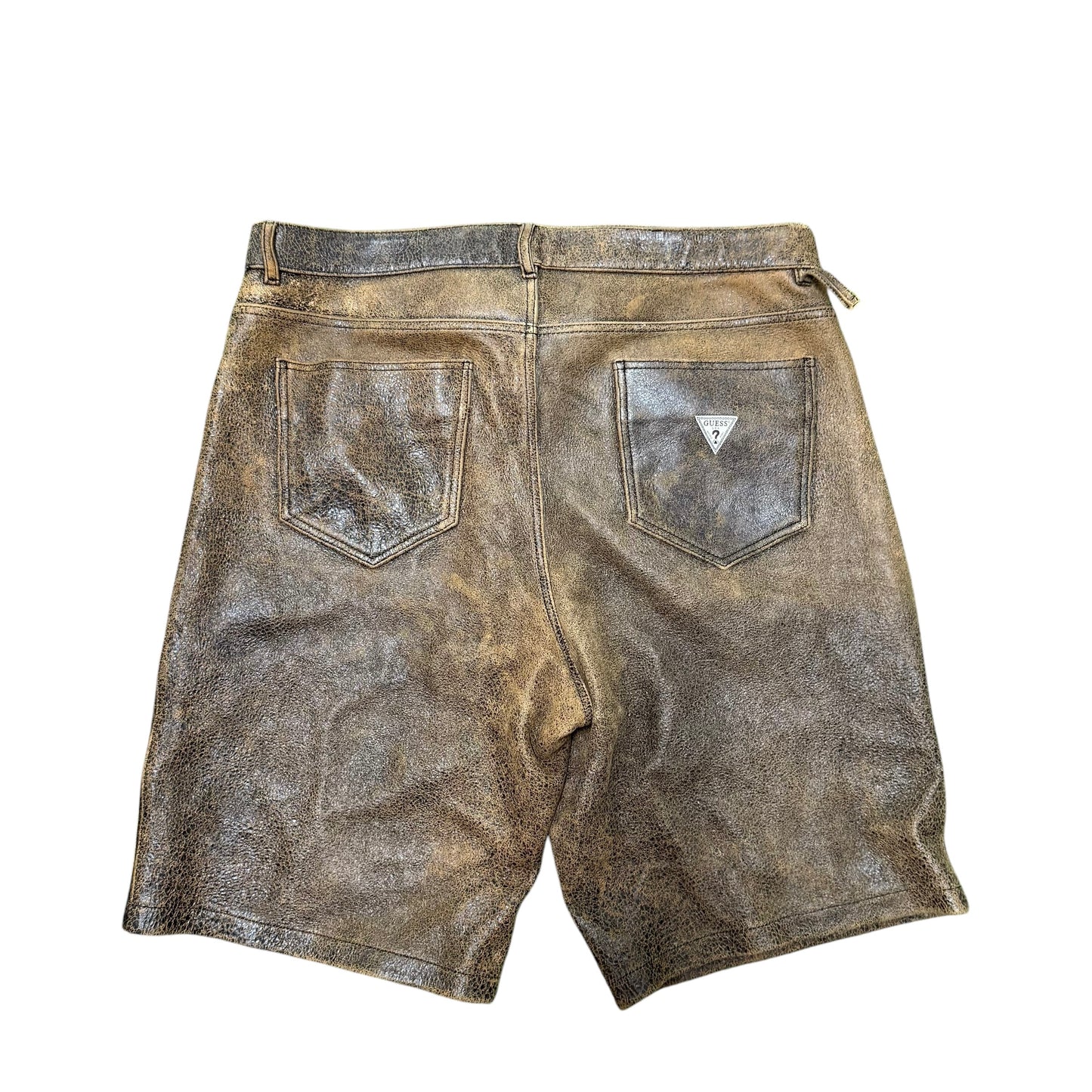 Guess USA Crackle Leather Short
