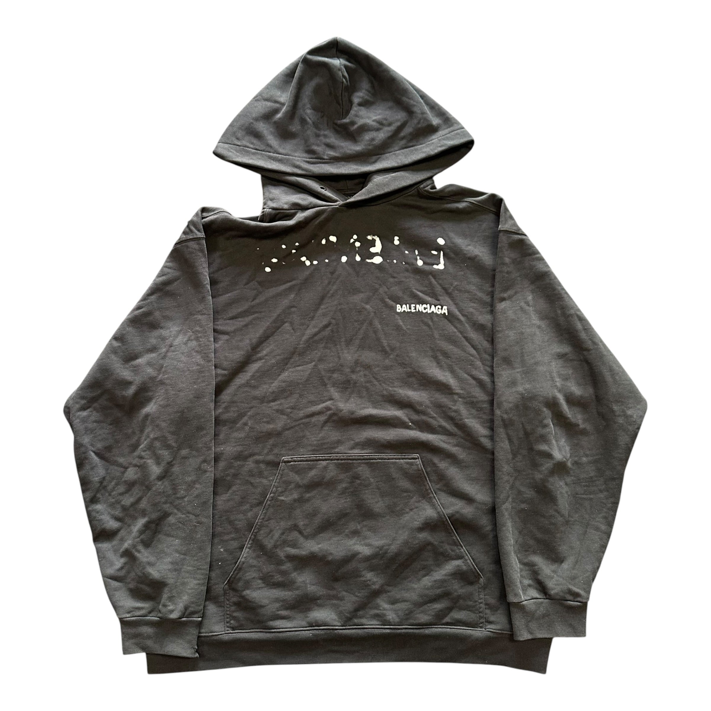 Balenciaga Logo Black Hoodie