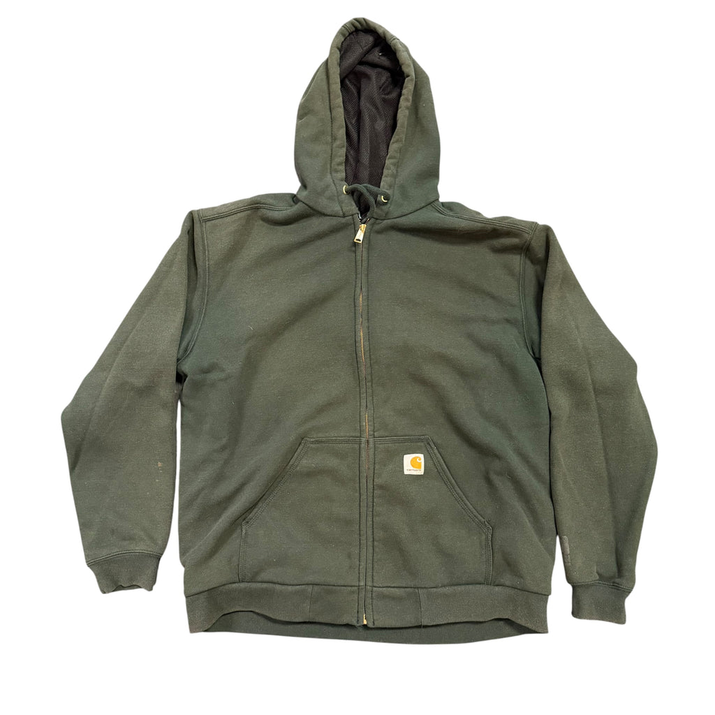 Dark Green Zip Up Carhartt Hoodie