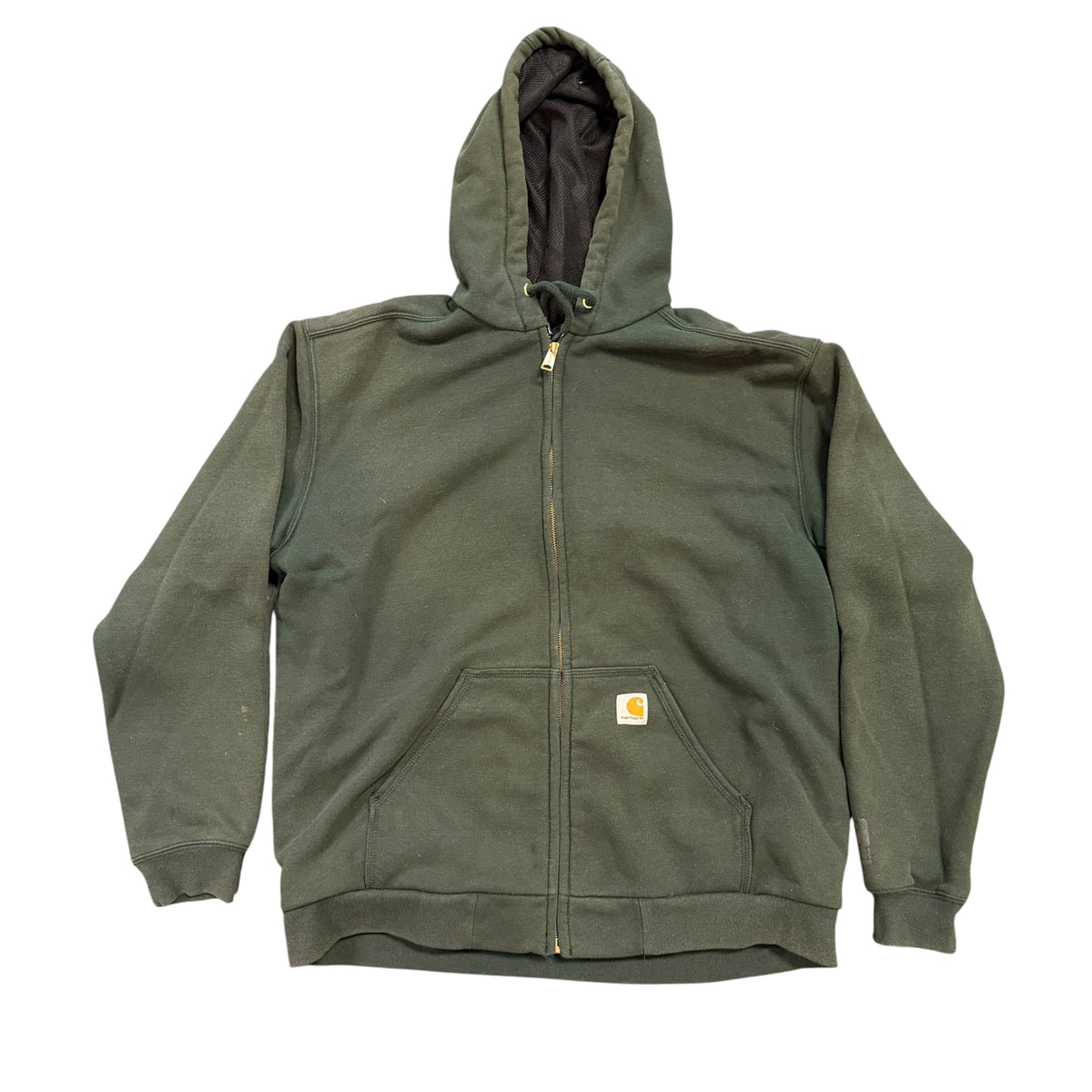 Dark Green Zip Up Carhartt Hoodie