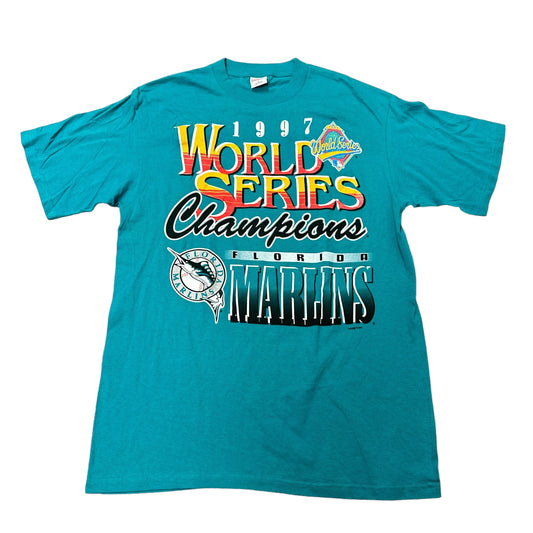 ‘97 Teal FL Marlins WS Champs Tee