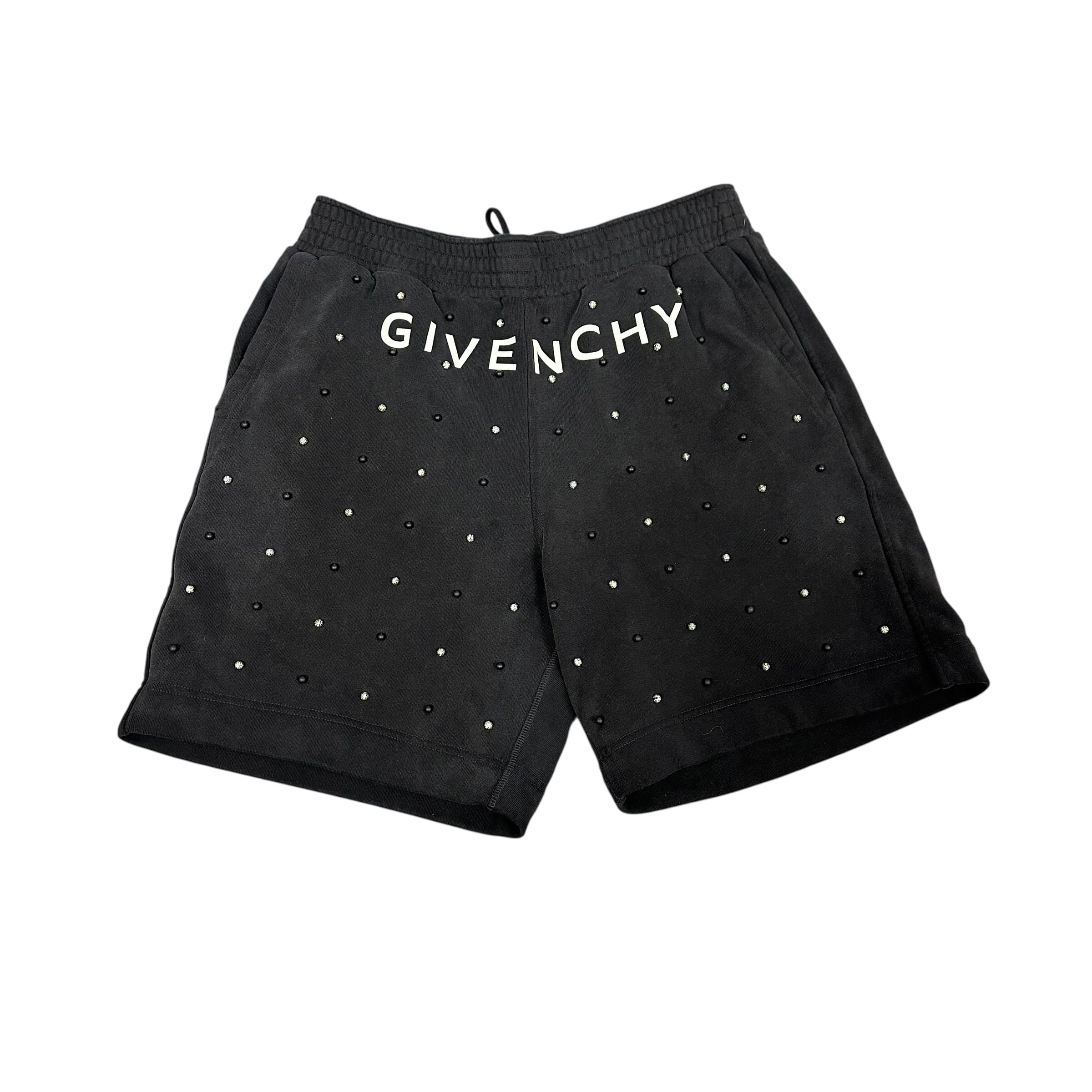 Givenchy Black Studded Shorts