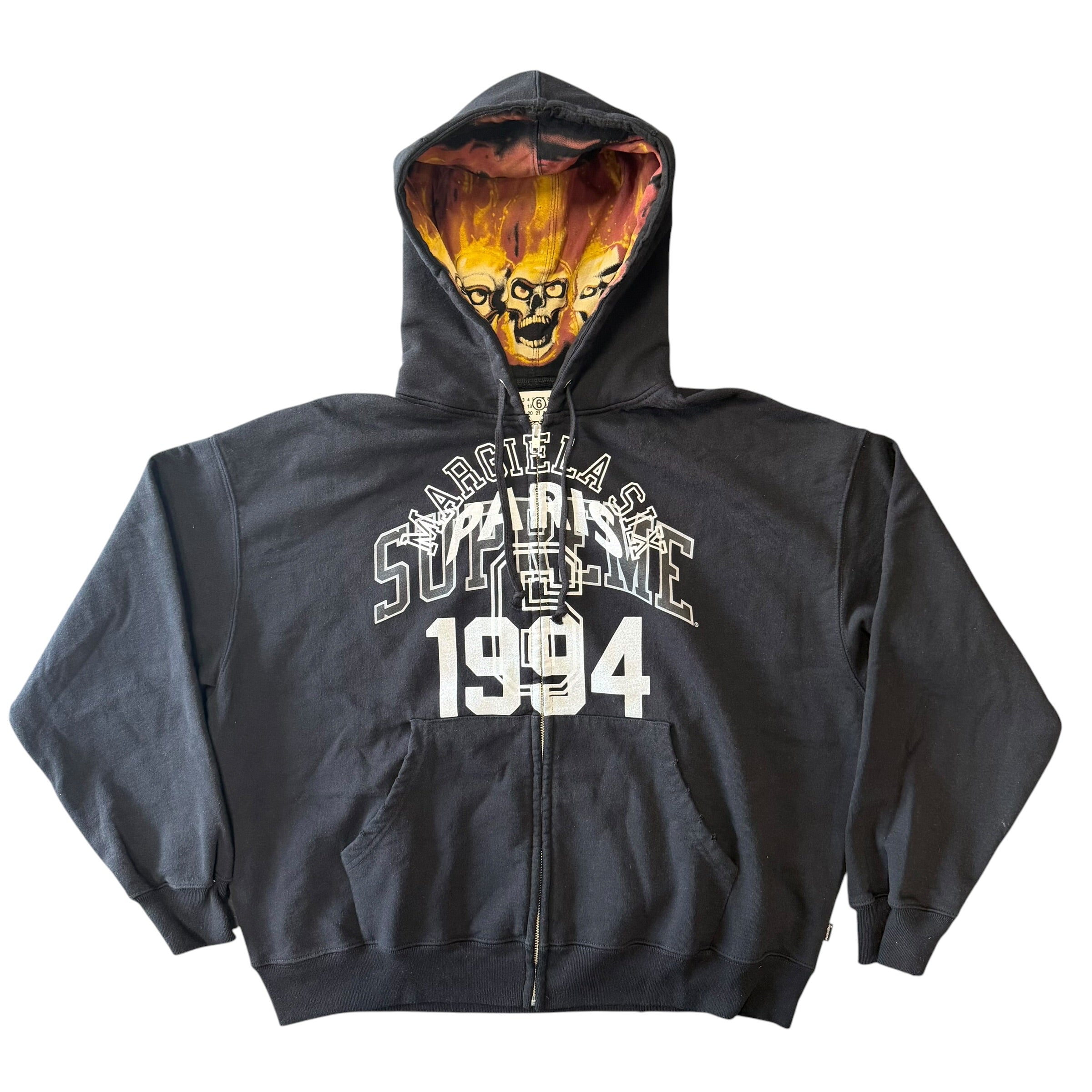 Margiela MM6 x Supreme Zip Hoodie “Black”
