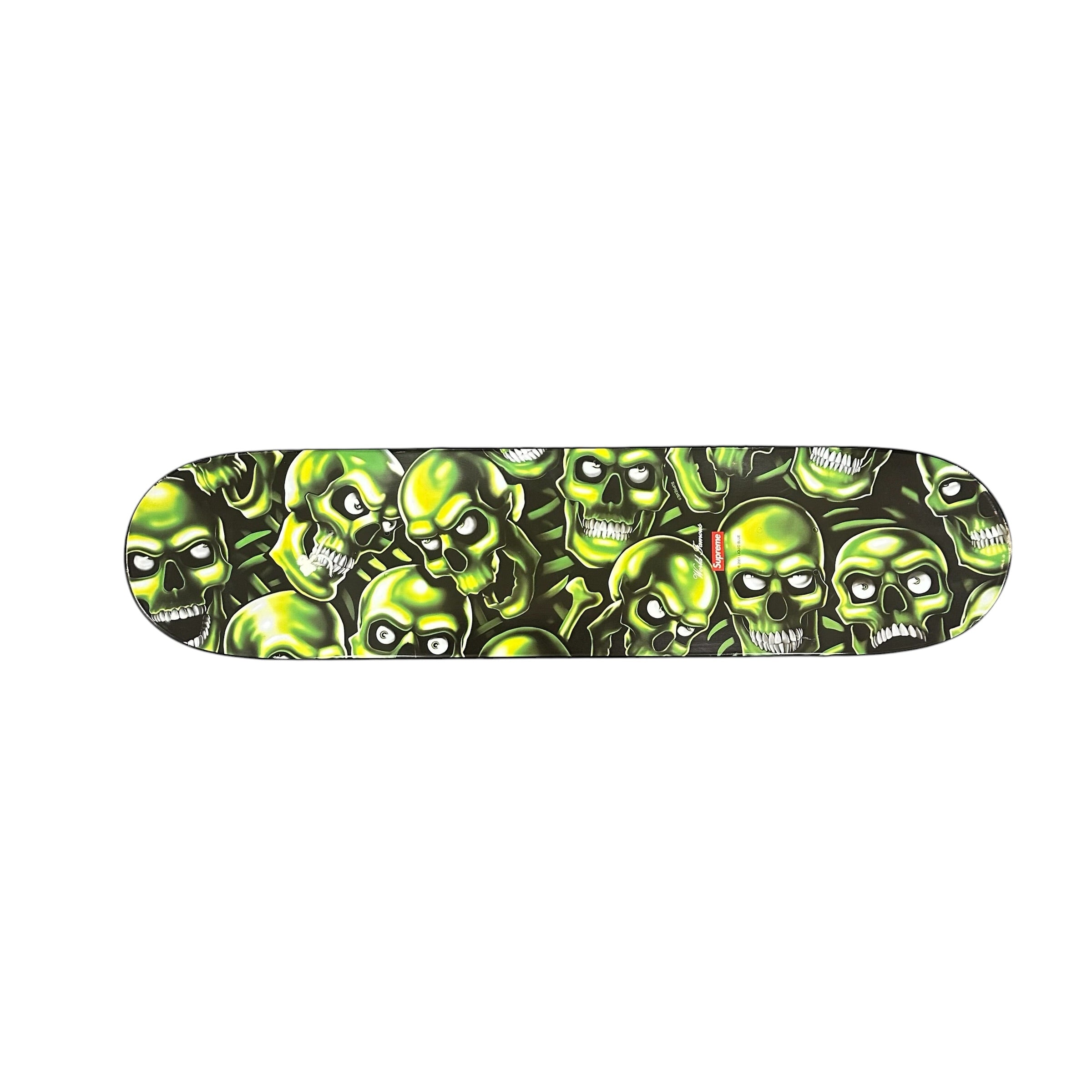 Supreme Skull Pile Skateboard Deck Green