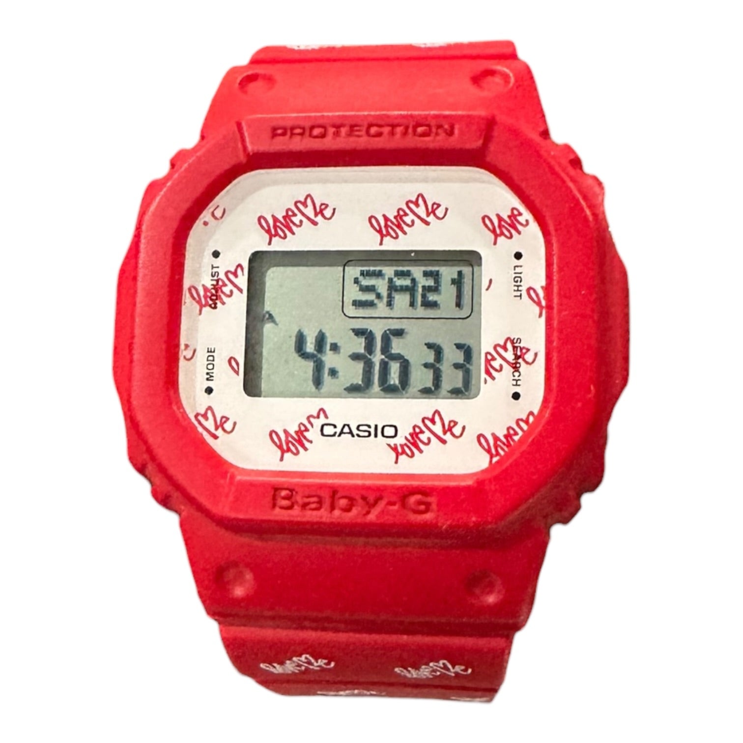 G Shock “Love Me” Red/White Watch