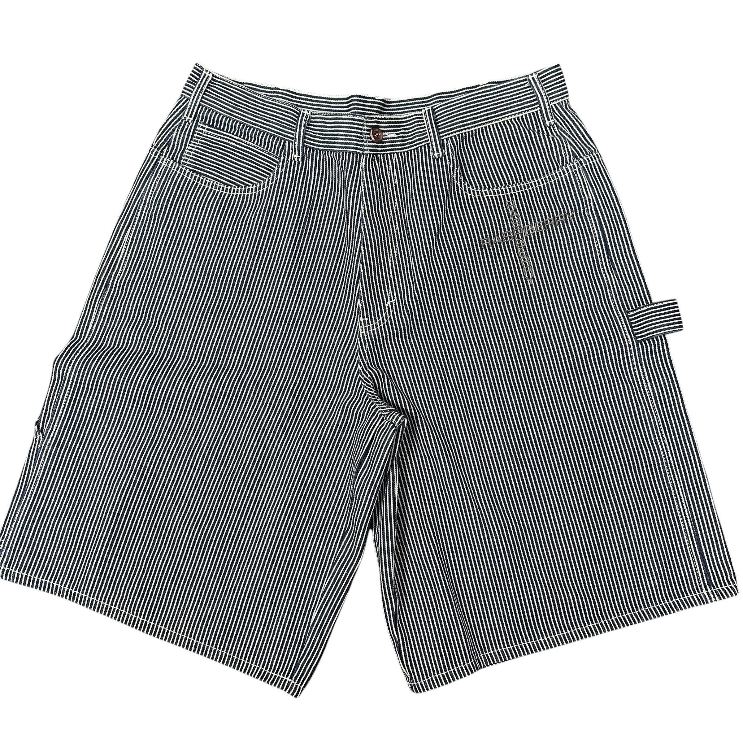 GV Gallery Raspberry Hills Pinstripe Denim Shorts