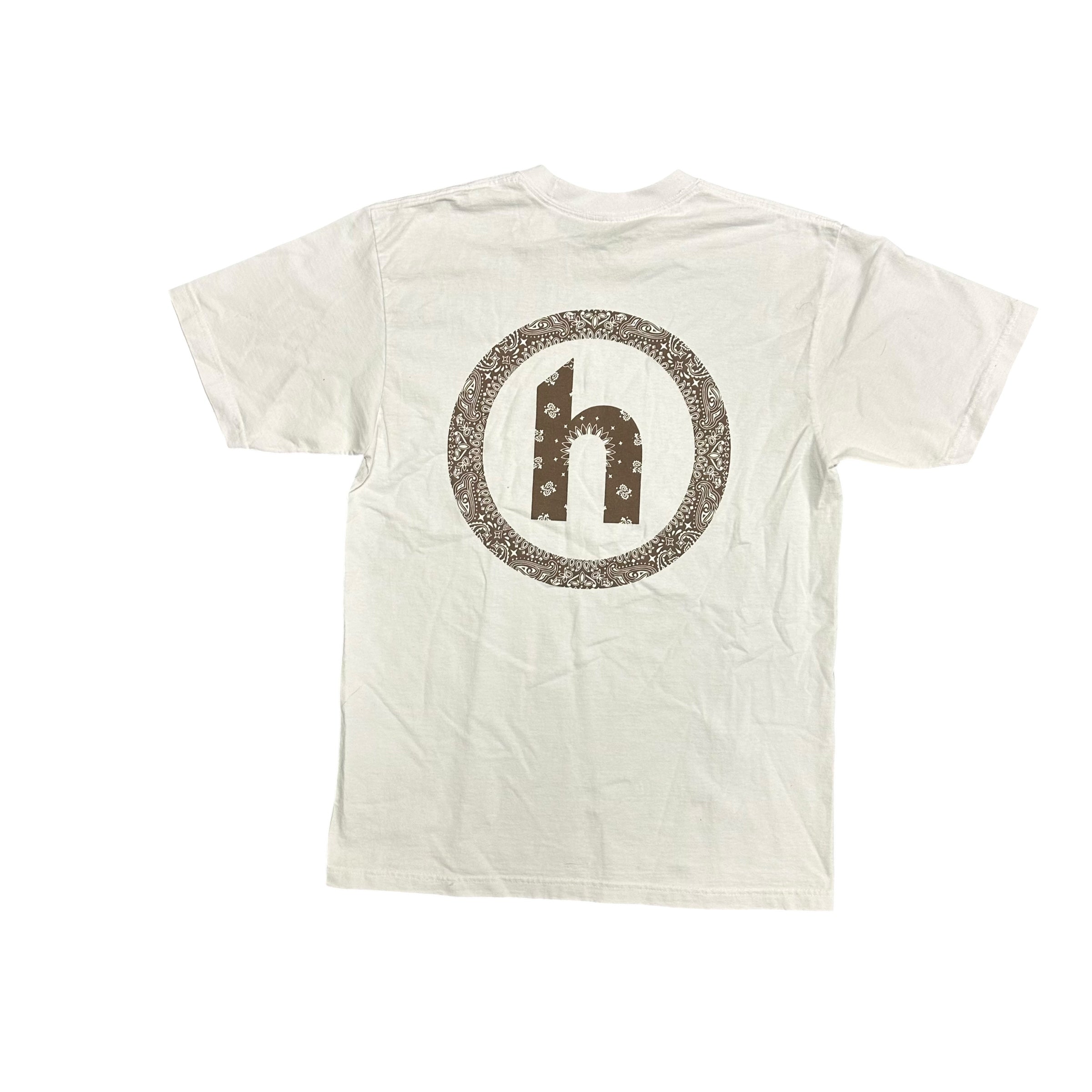 Hidden Brown Bandanna White Tee