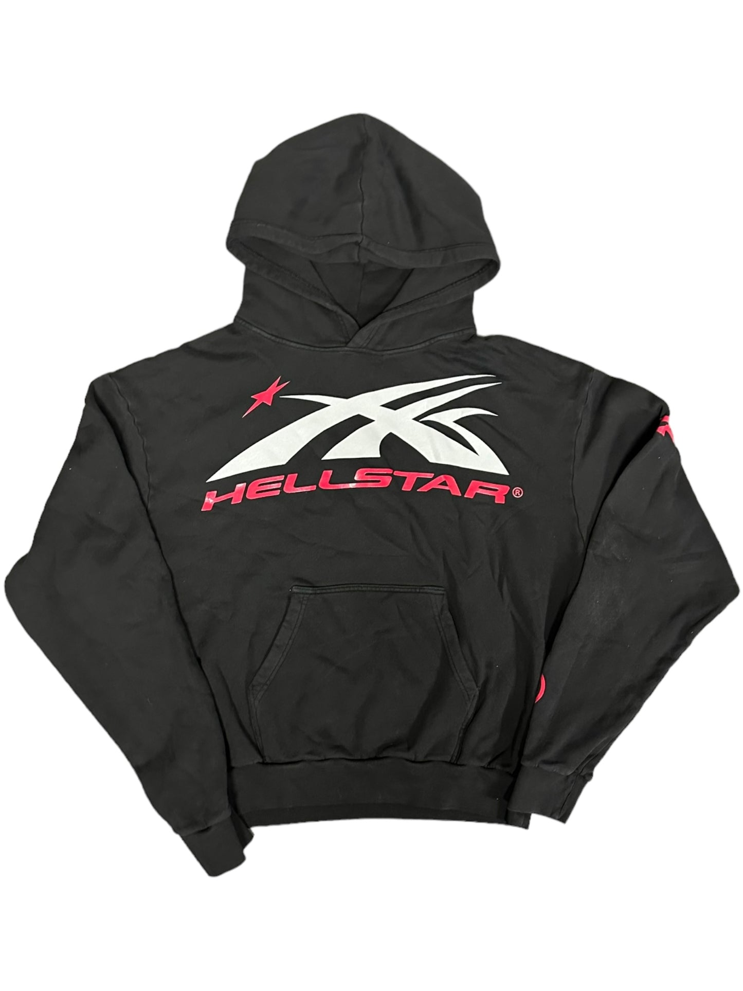 HELLSTAR GEL SPORT LOGO HOODIE BLACK (XF0E6Z)