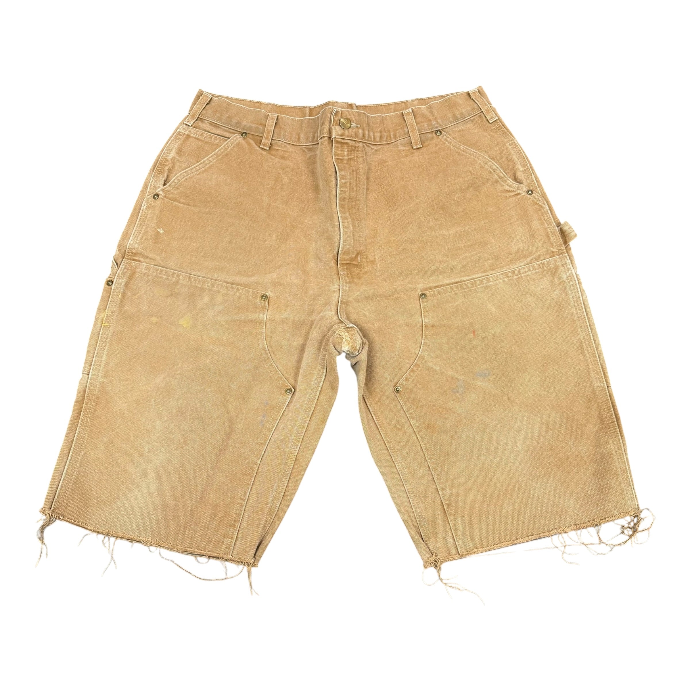Vintage Carhartt Khaki Double Knee Shorts(38)