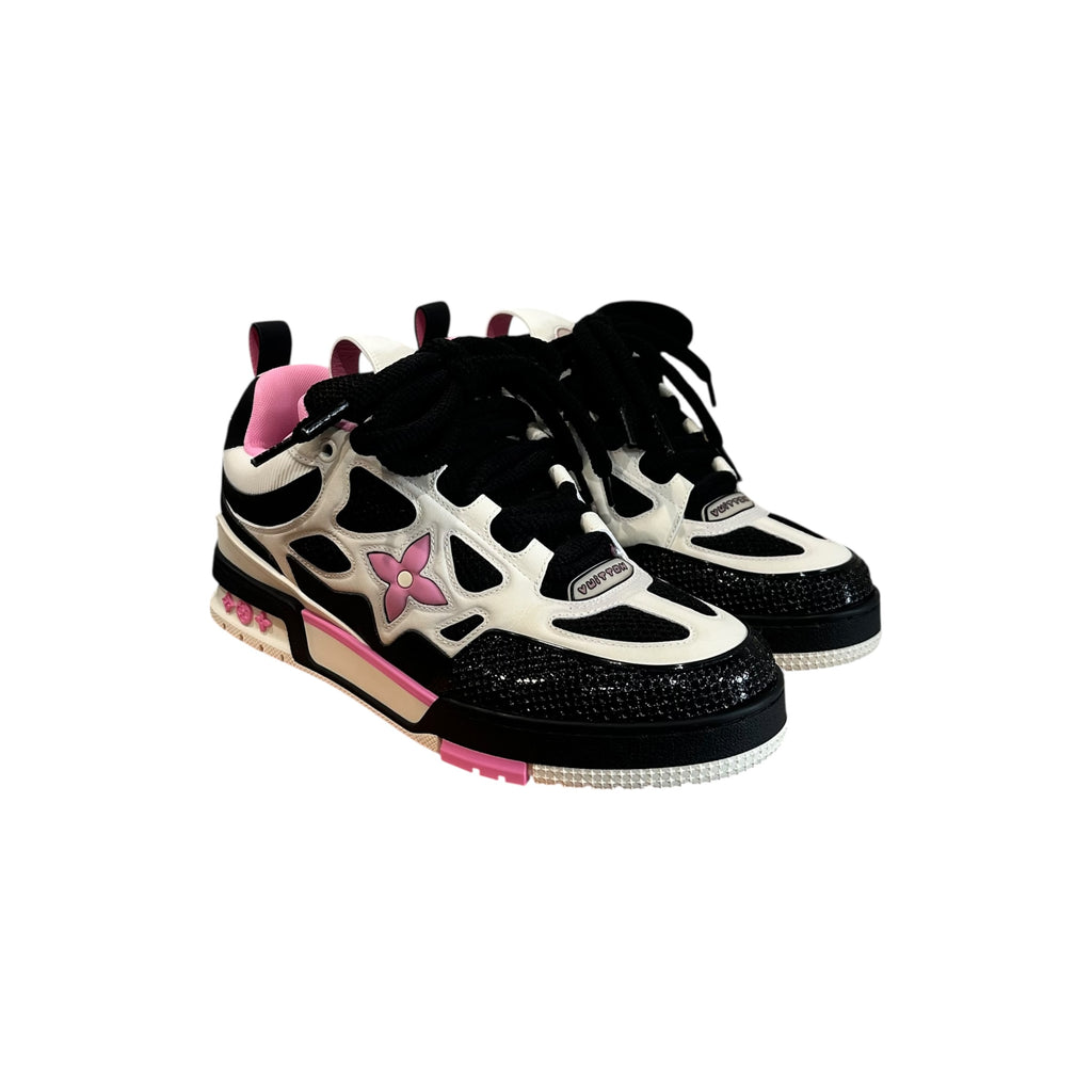 New Louis Vuitton LV Skate Sneaker Black/Pink