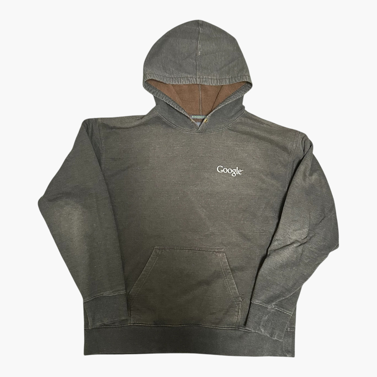 Black Faded Google Hoodie