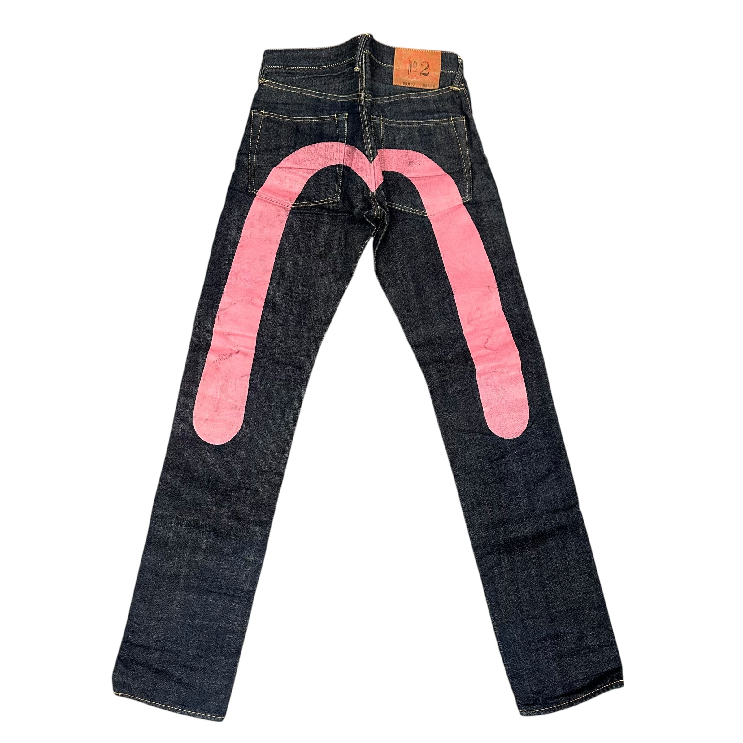Vintage Evisu Dark Blue/Pink Jeans