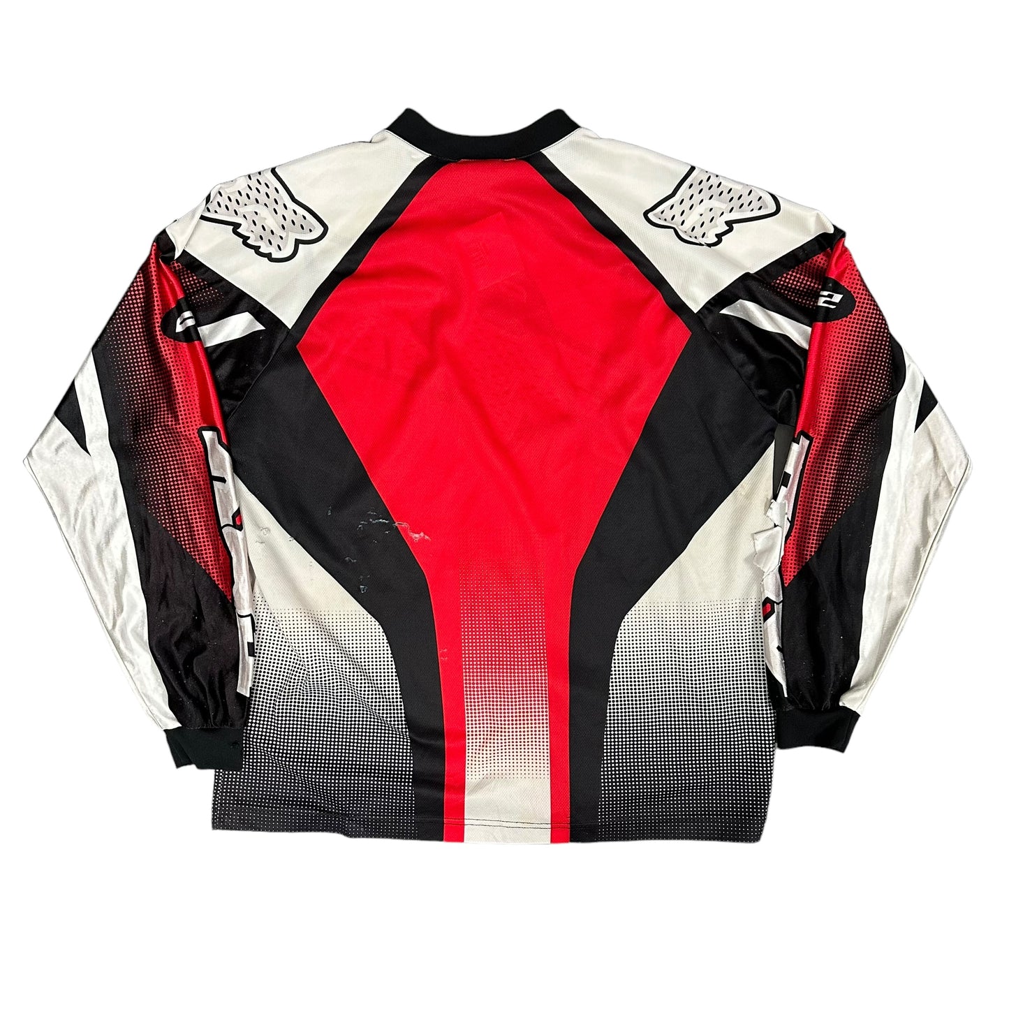 Fox red and white motocross jersey