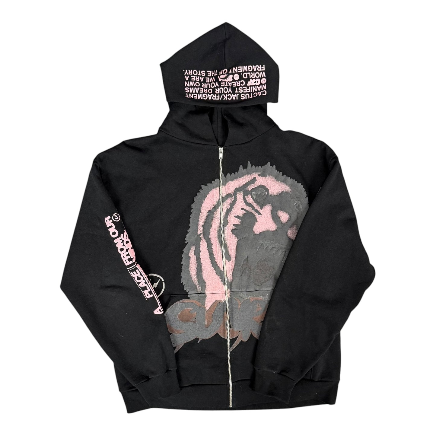 Travis Scott Cactus Jacket  X Fragment Sunrise Tiger Full Zip Up Hoodie
