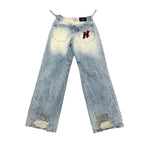 HMDD Rhinestone Baggy Denim