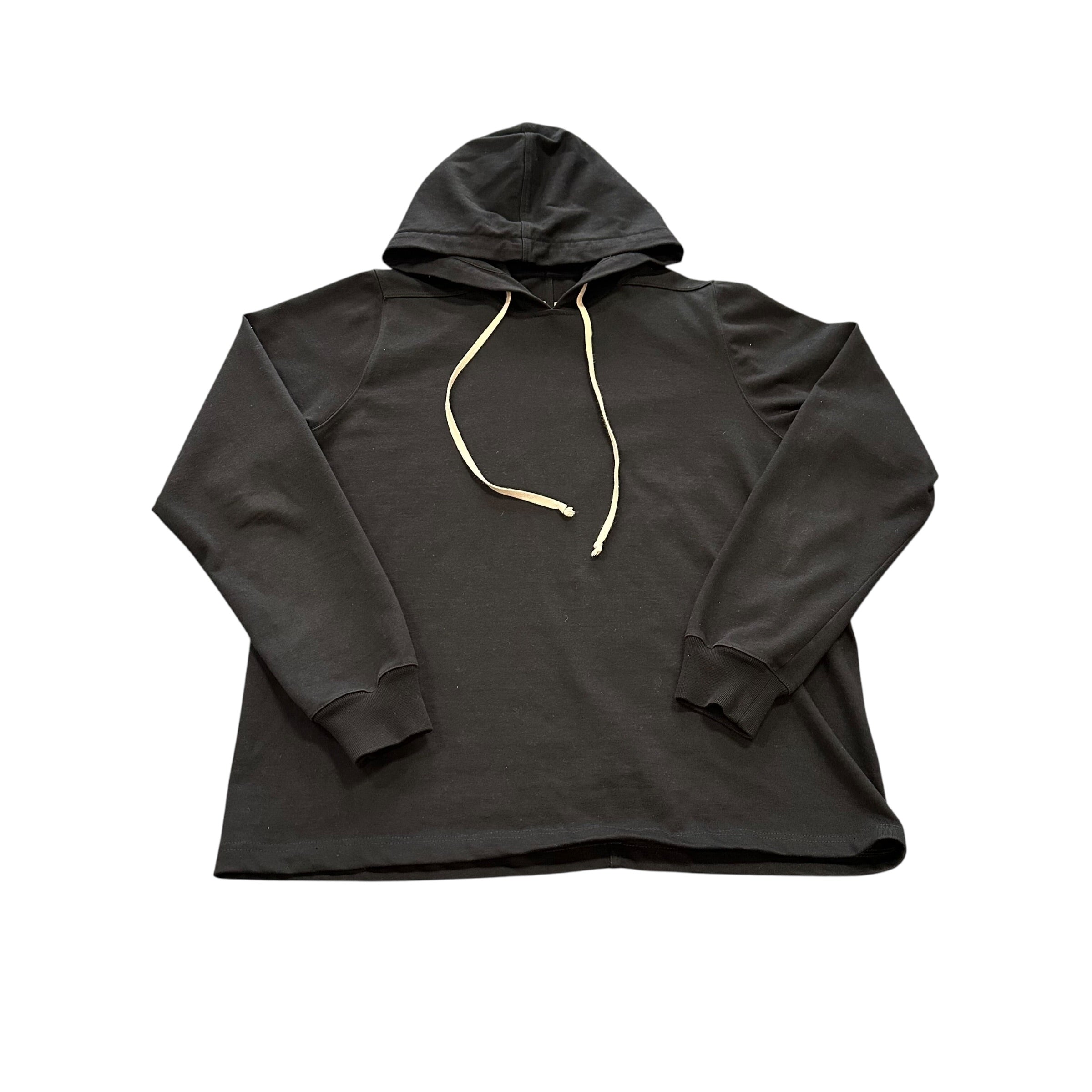 Rick Owens Black Pullover Hoodie