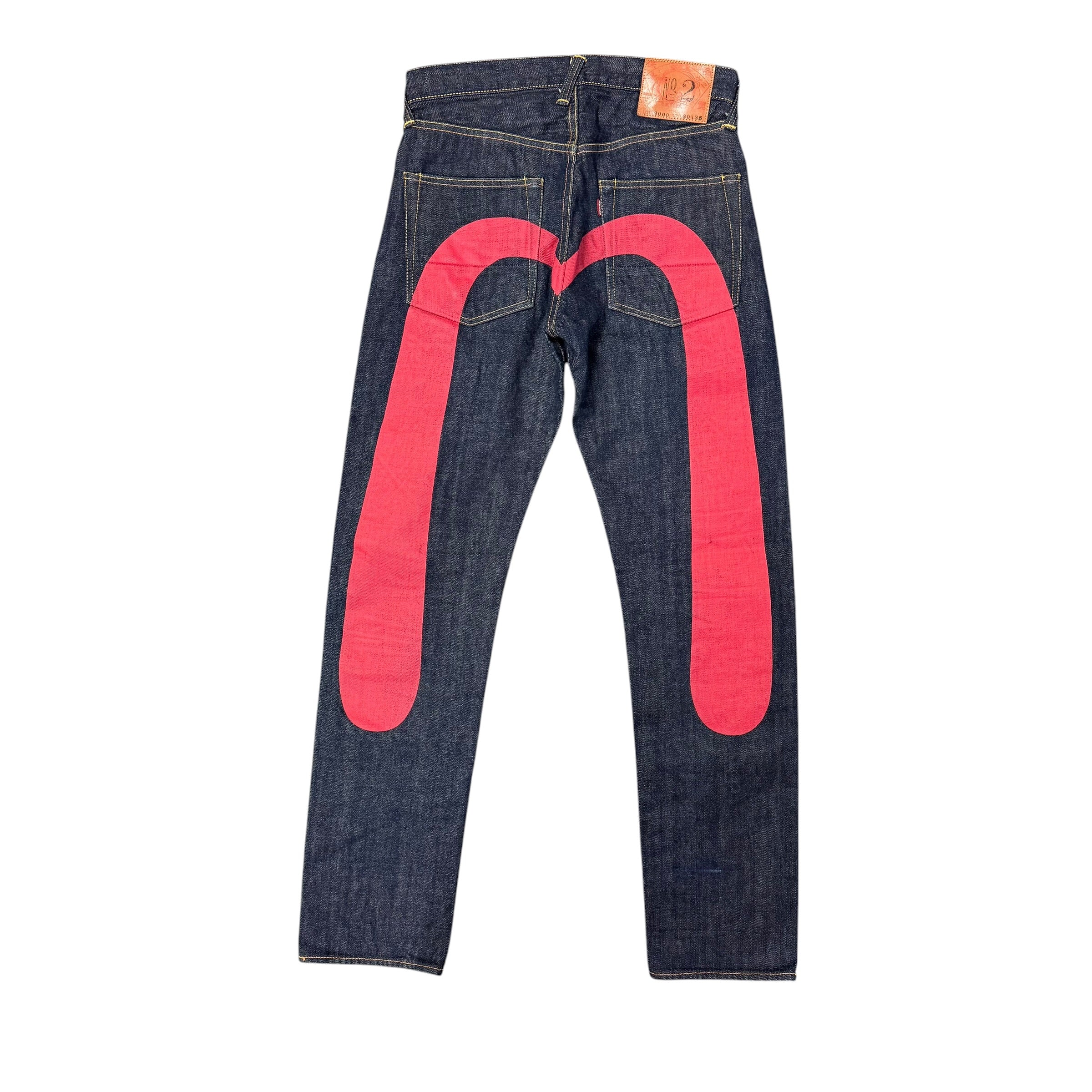 Evisu “No.2”  Blue/Red Jeans (30x35)