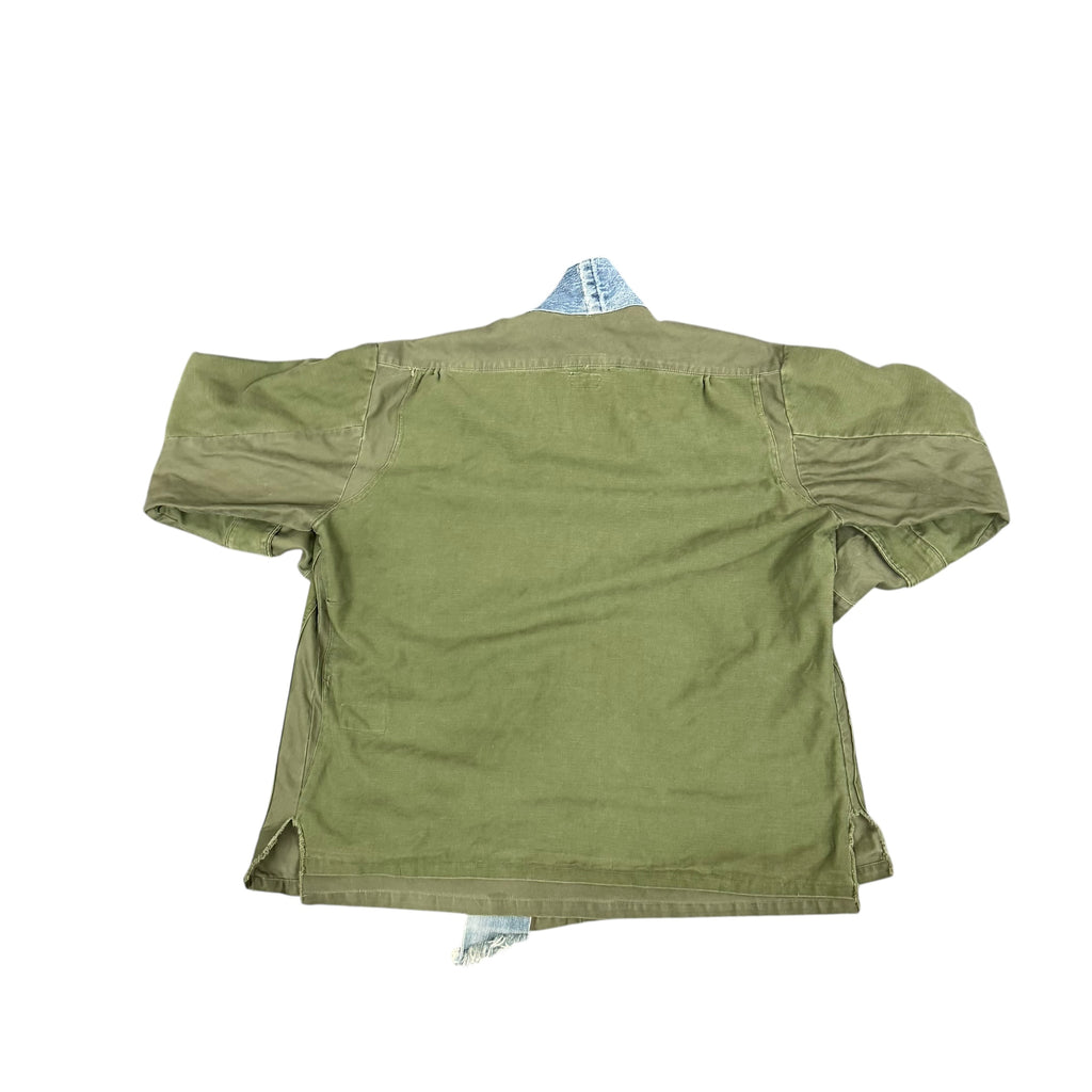 Greg Lauren Denim Lapel Brigade Jacket