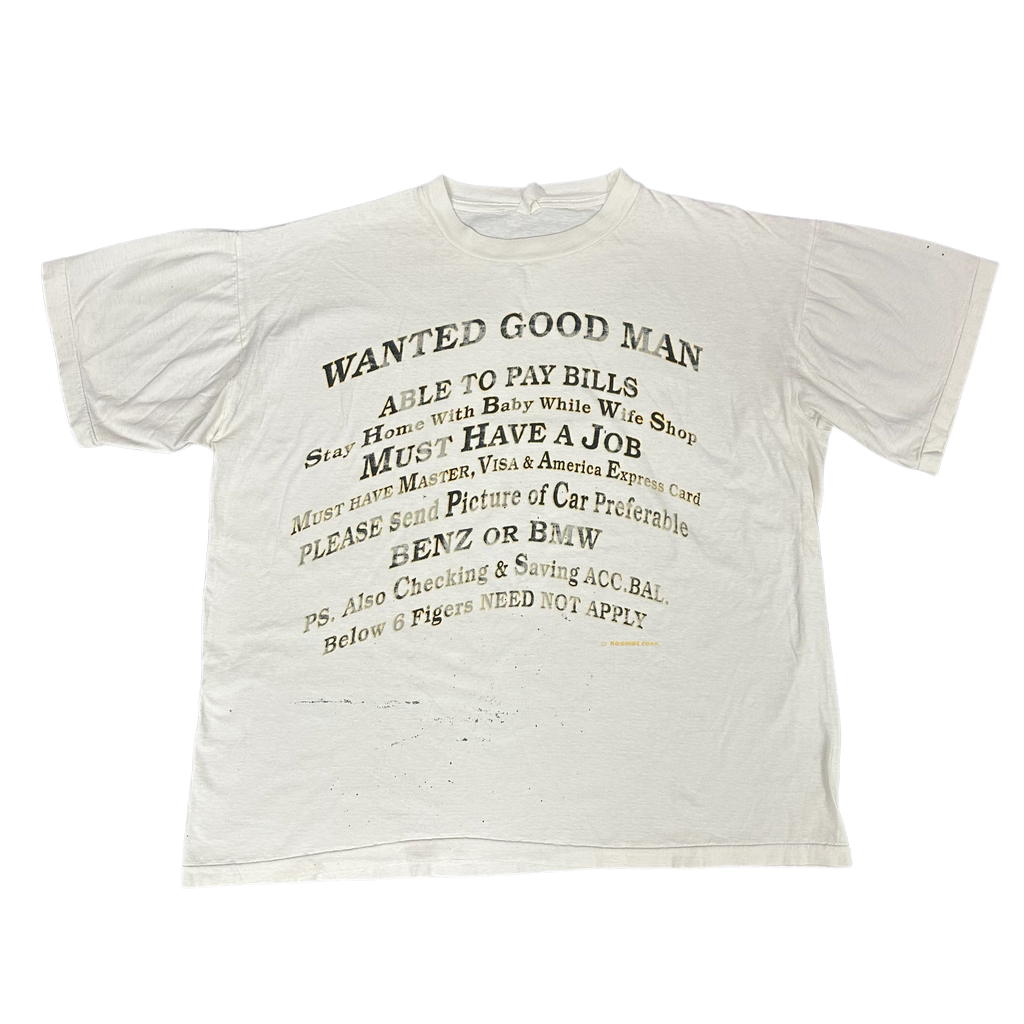 Wanted Good Man White Shirt