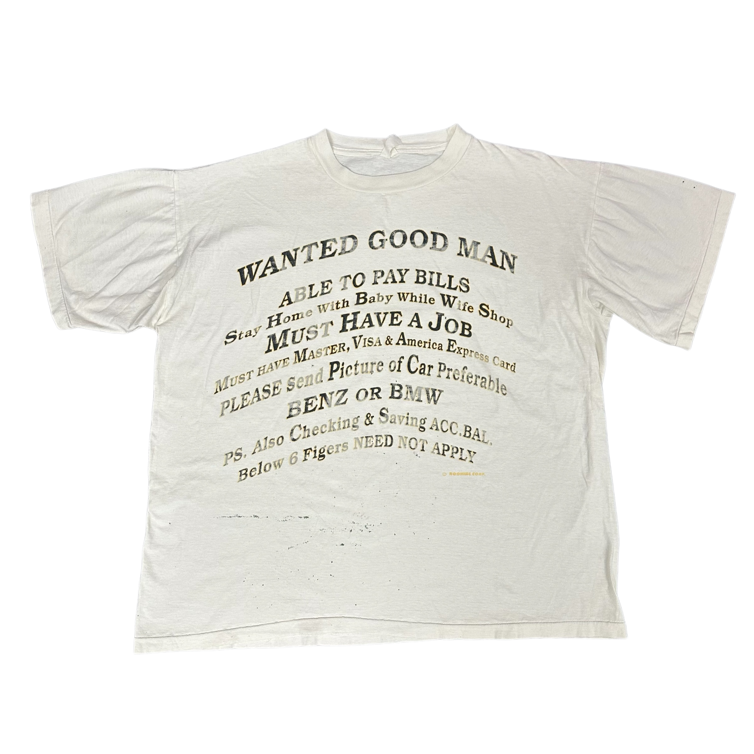 Wanted Good Man White Shirt