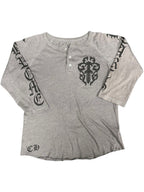 VINTAGE CHROME HEARTS BASEBALL TEE GREY (O47KSJ)