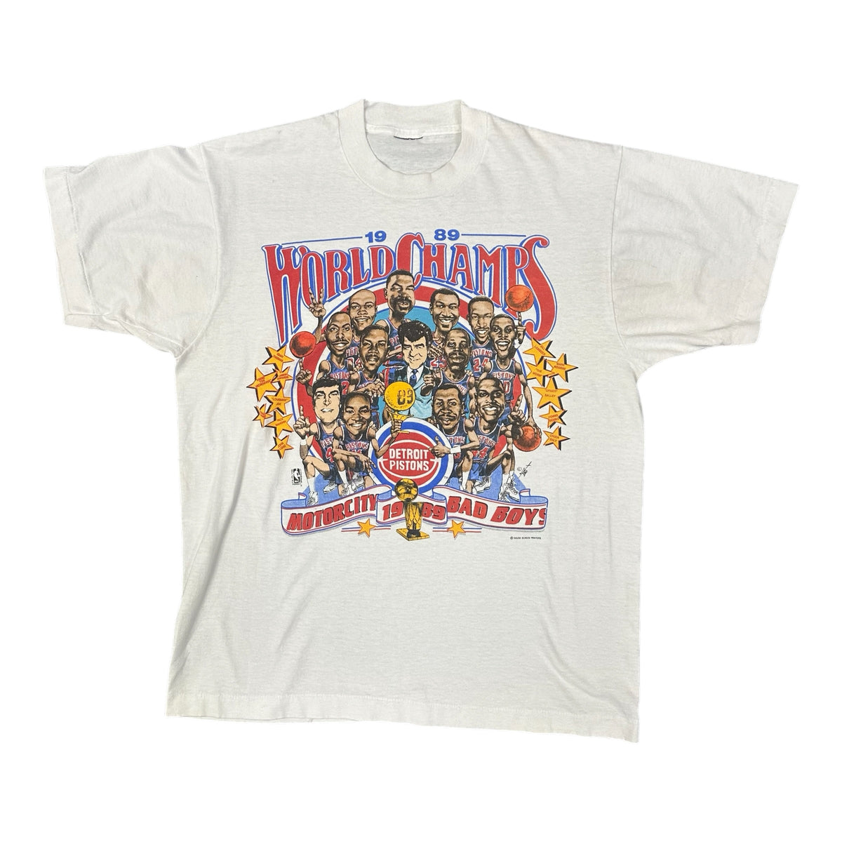 89’ Detroit Pistons "World Champs" Tee