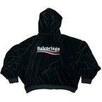 Balenciaga Velour Zip-Up