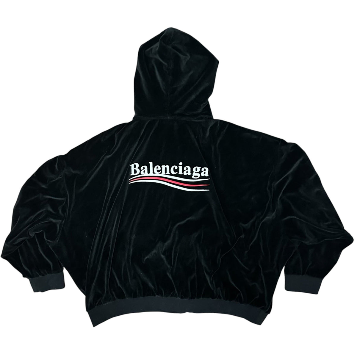 Balenciaga Velour Zip-Up
