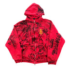 Balenciaga Red Skater Graffiti Jacket