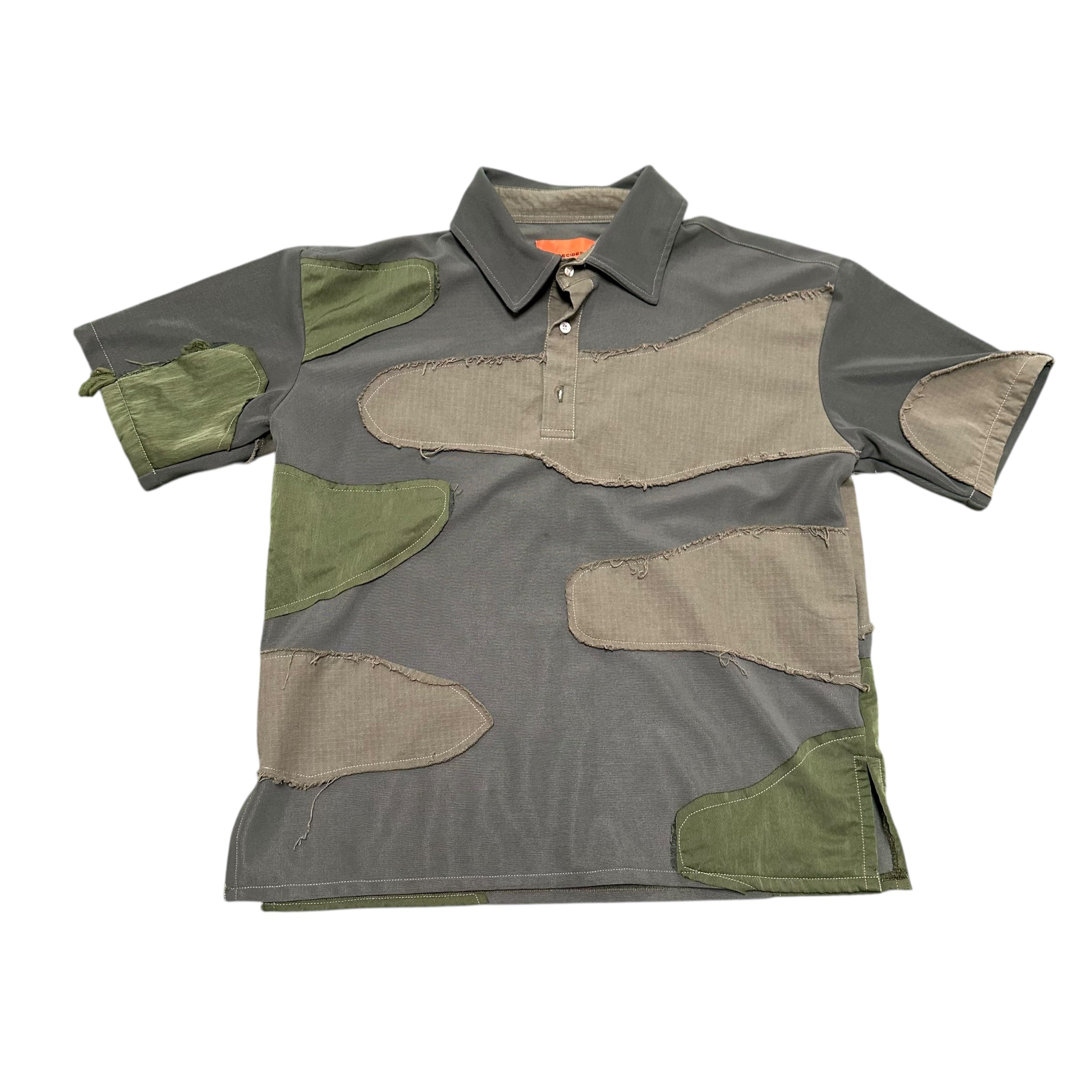 Who Decides War Camo Green Polo