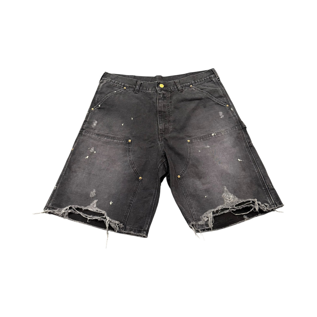 Saint Michael Black Double Knee Shorts
