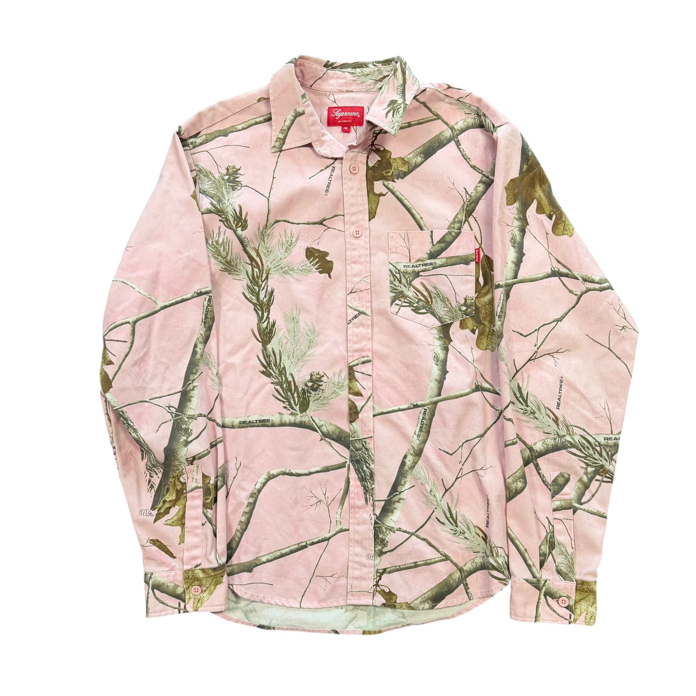 Supreme Pink Realtree Camo Button Shirt