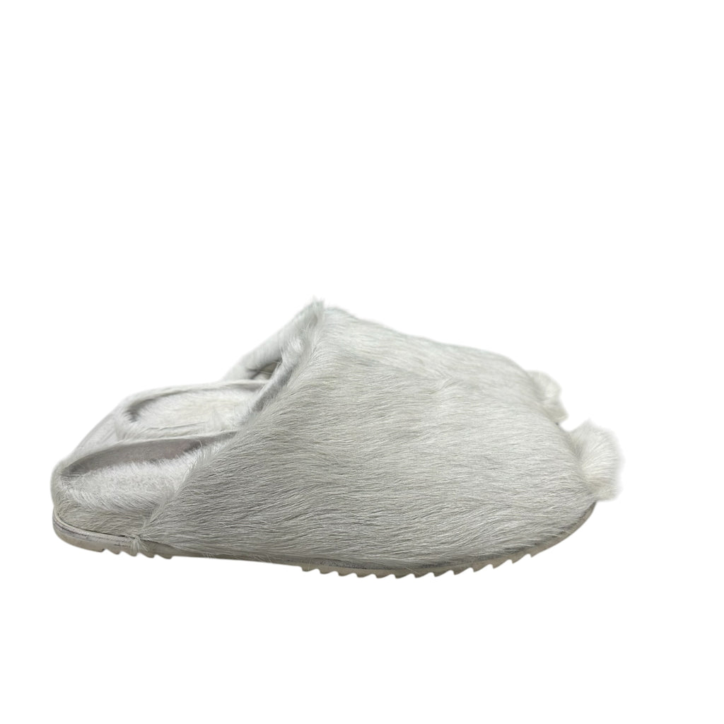 Rick Owen Fur Slides “White” (No Box)