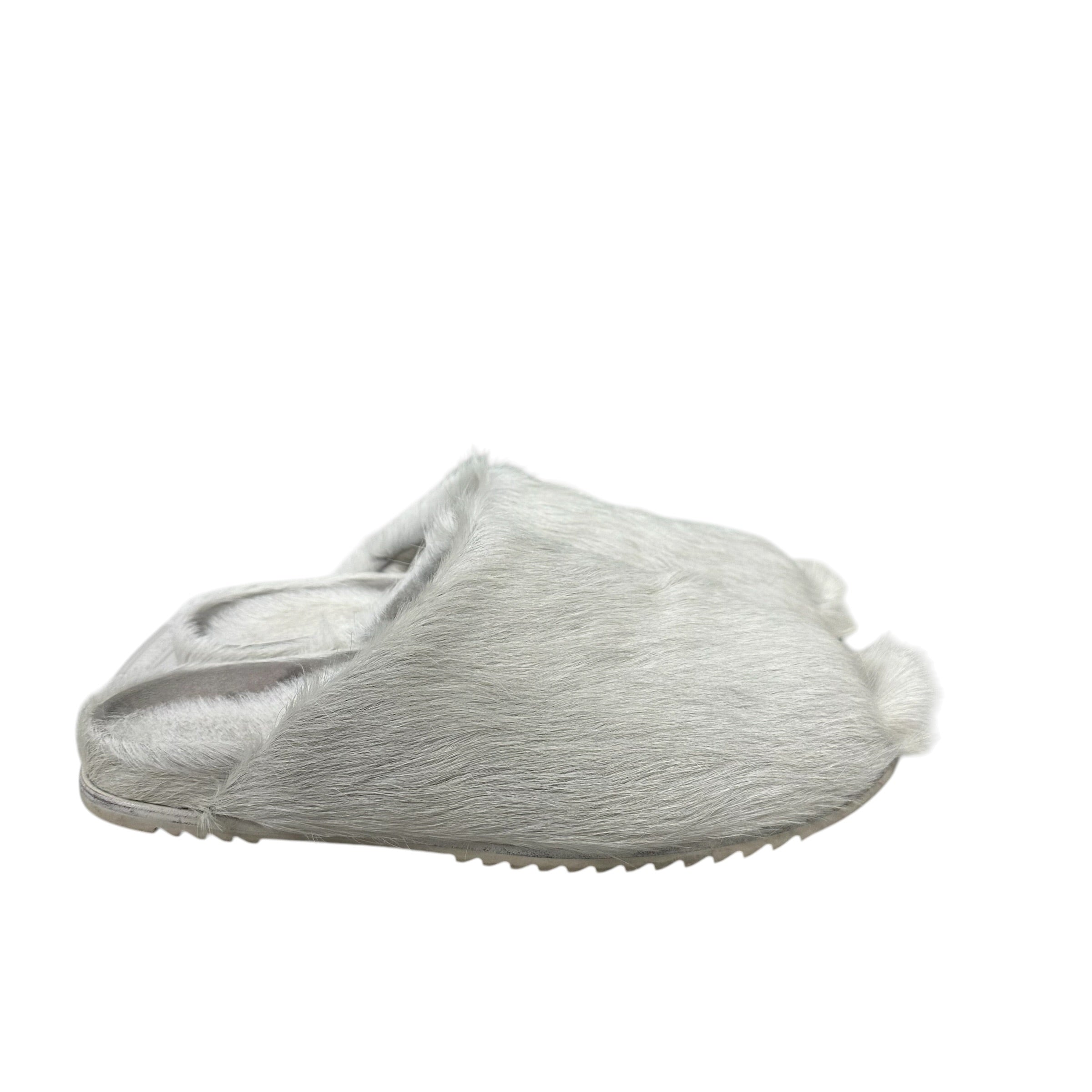 Rick Owen Fur Slides “White” (No Box)