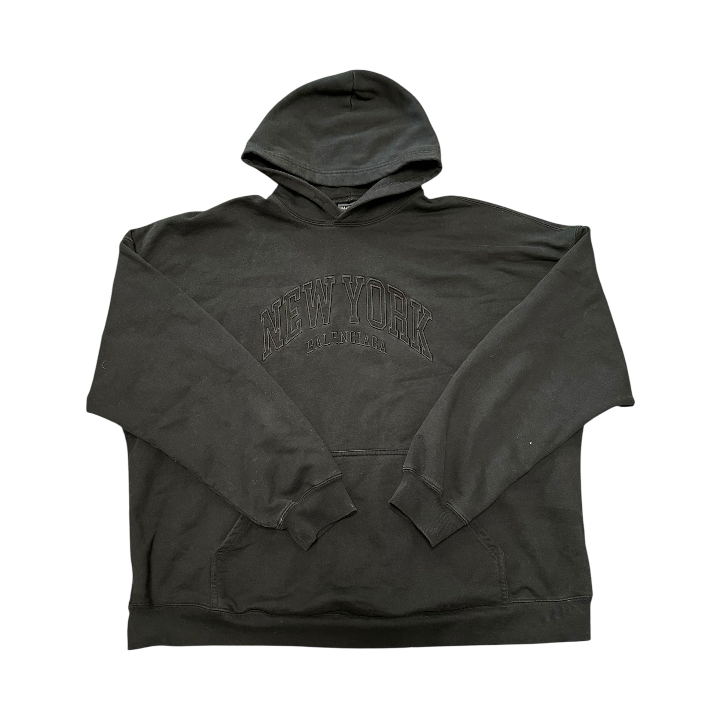 Balenciaga New York Black Hoodie
