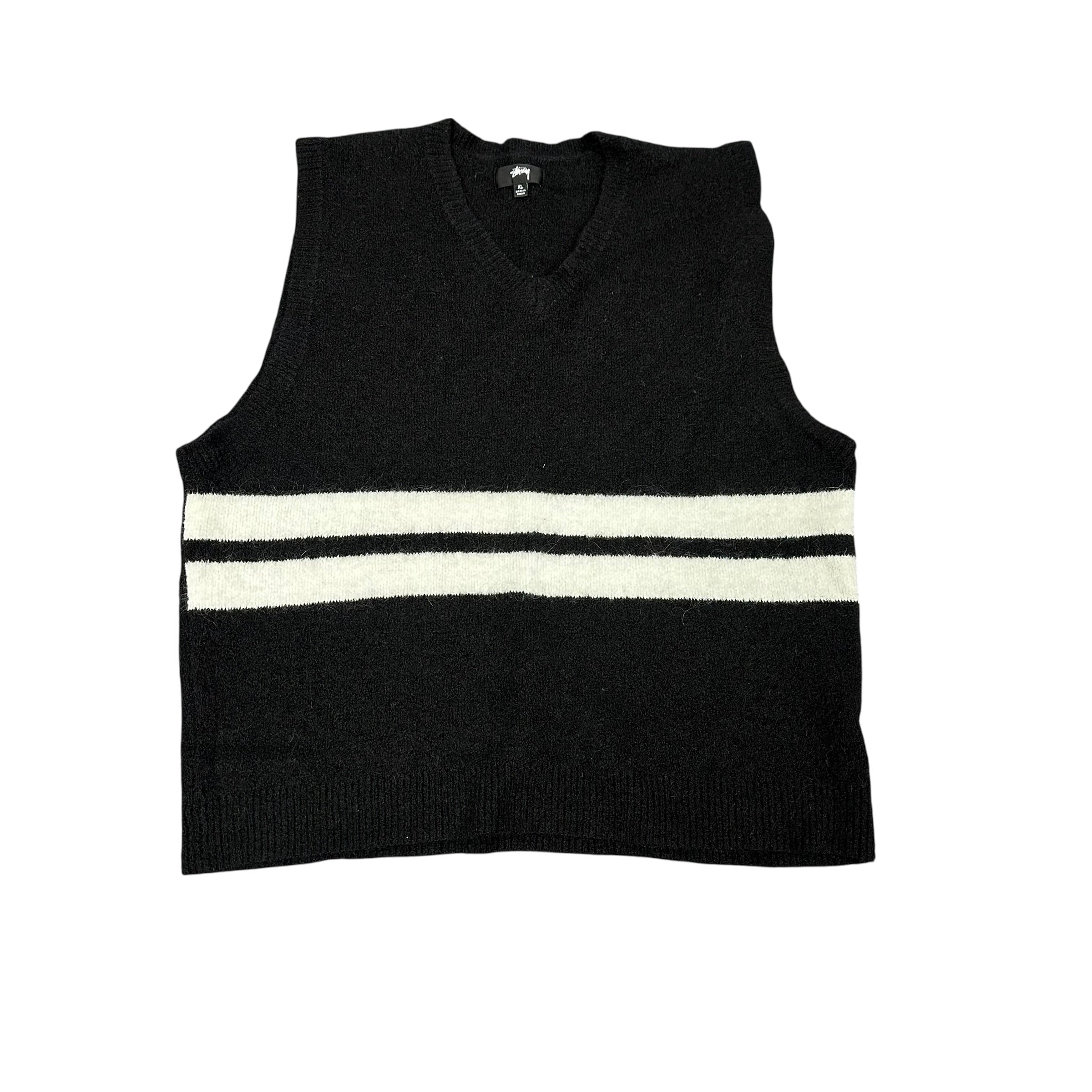 Stussy Wool Black/White Stripe Vest