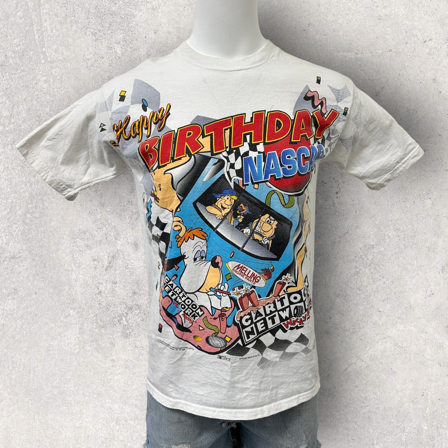 Vintage 1998 Happy Bday Nascar Tee