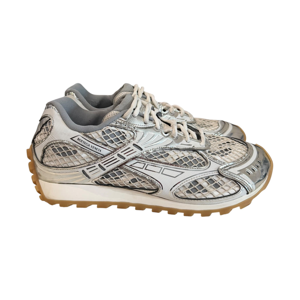 Bottega Veneta Orbit Sneakers Silver/White (No Box)