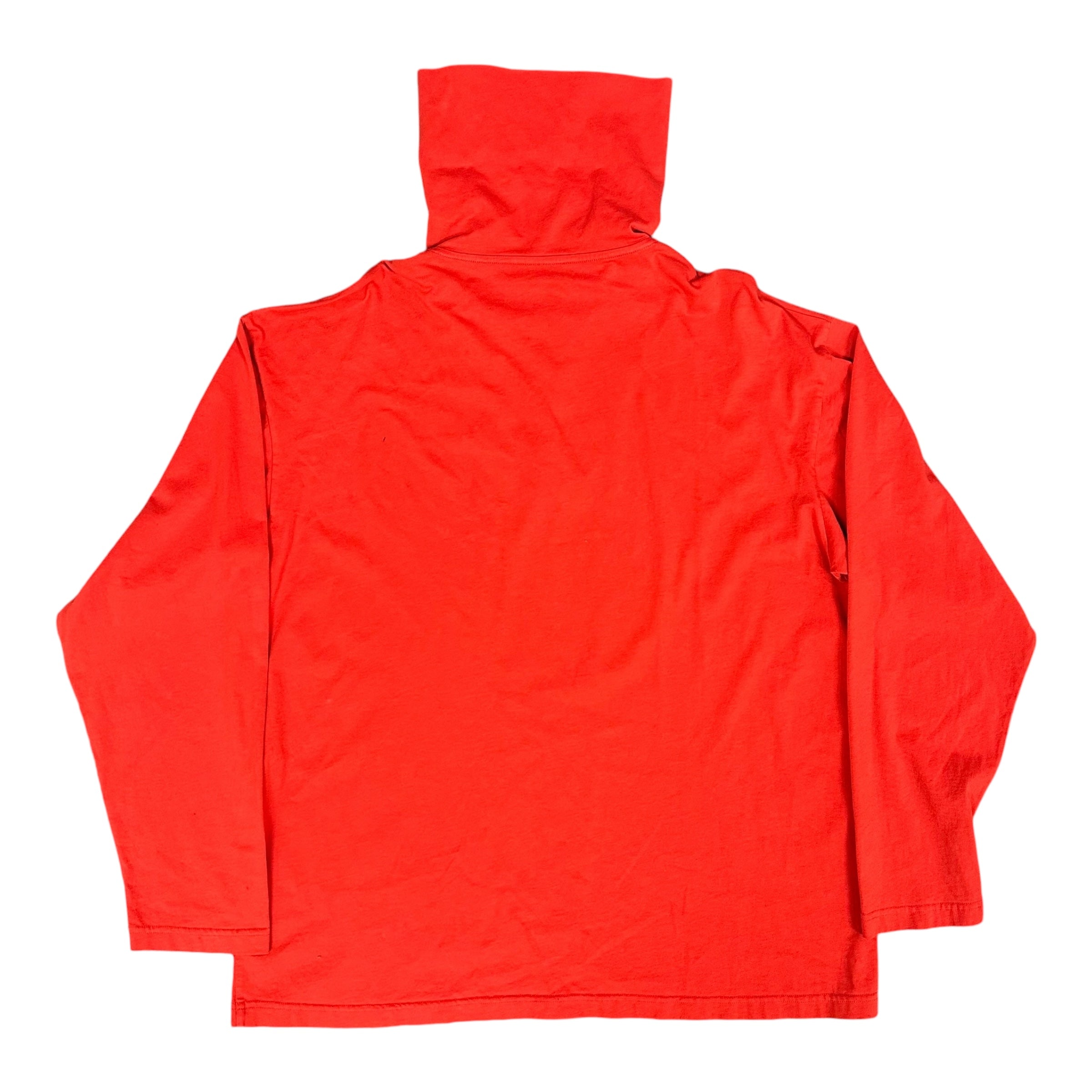 Balenciaga Red Zip Turtle Neck