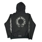 Black Chrome Hearts Scroll Zip Up