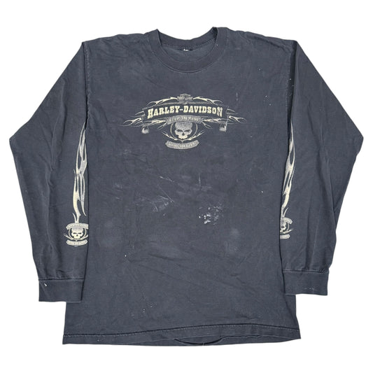 Vintage Black Harley Davidson Live to ride L/S