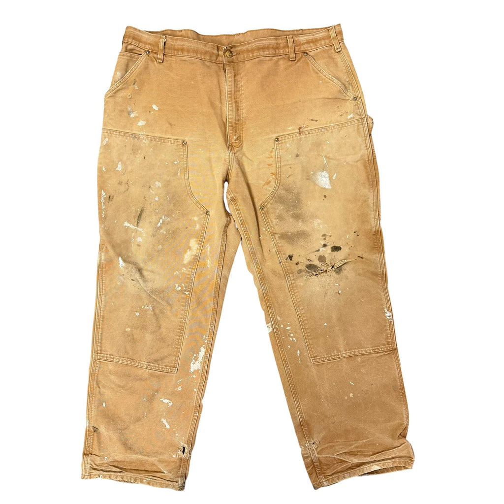 Vintage Carhartt Khaki Painted Double Knee (42x32)